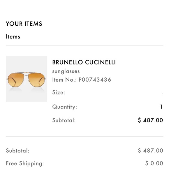 Brunello Cucinelli x Oliver Peoples sunglasses - Picture 3 of 3